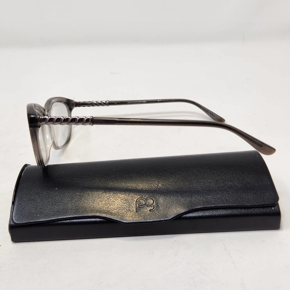 Cote D Azure Womens Smoke Gray Sparkle Eyeglasses Frames Full Rim CDA 249 - Picture 2 of 6